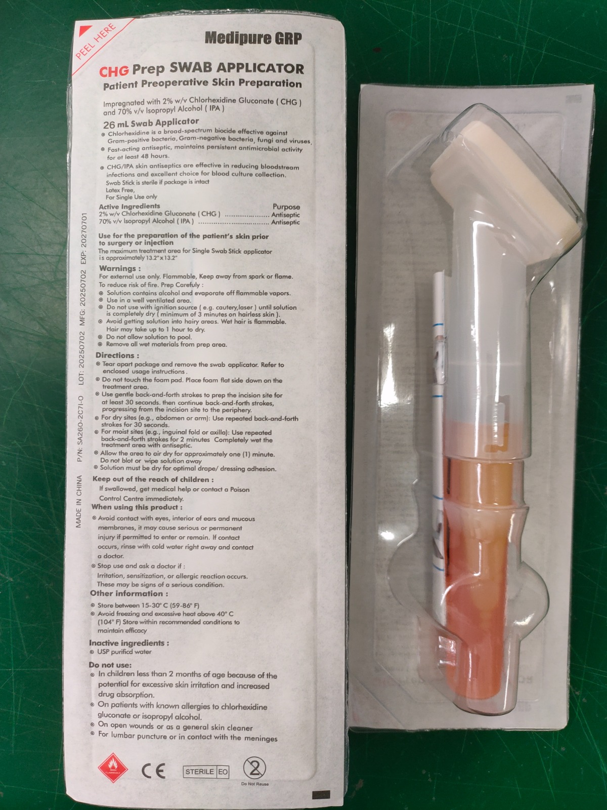 CHG applicator